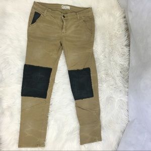 Free People Jeans - Free People Patchwork Tan Jeans Free People Jeans - Free People Patchwork Tan Jeans